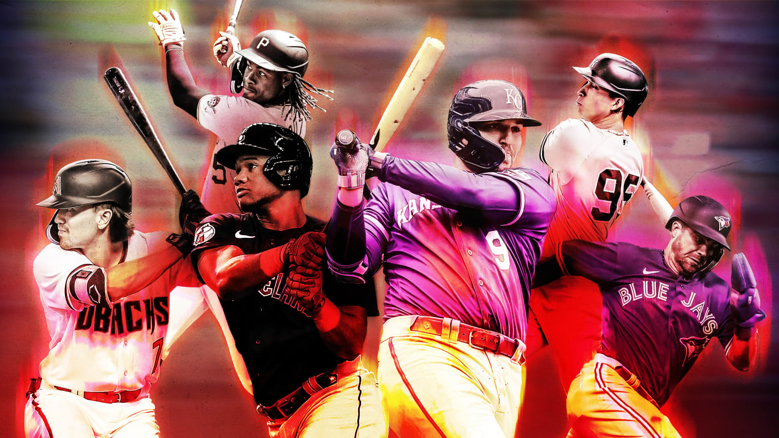 Six players are featured in a photo illustration