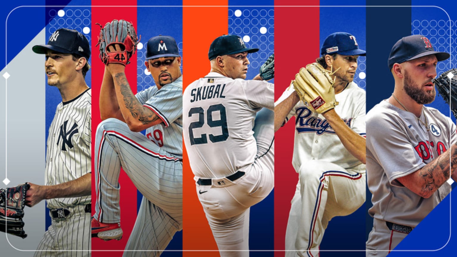 Max Fried, Jhoan Duran, Tarik Skubal, Jacob deGrom, Garrett Crochet