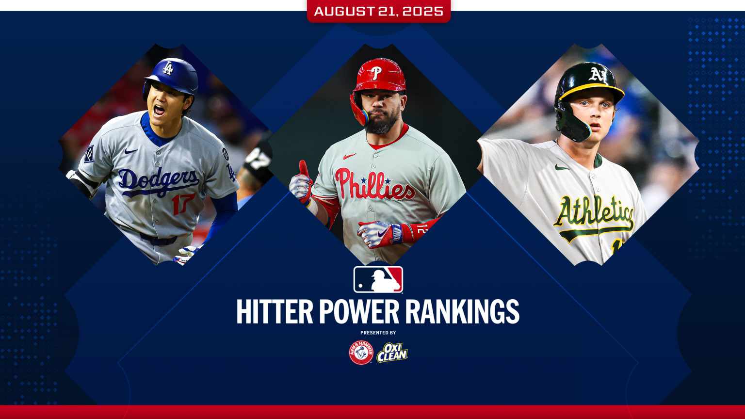 Shohei Ohtani, Kyle Schwarber and Nick Kurtz