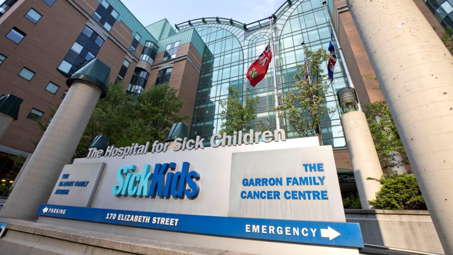 The SickKids pediatric hospital in Toronto The SickKids pediatric hospital in Toronto