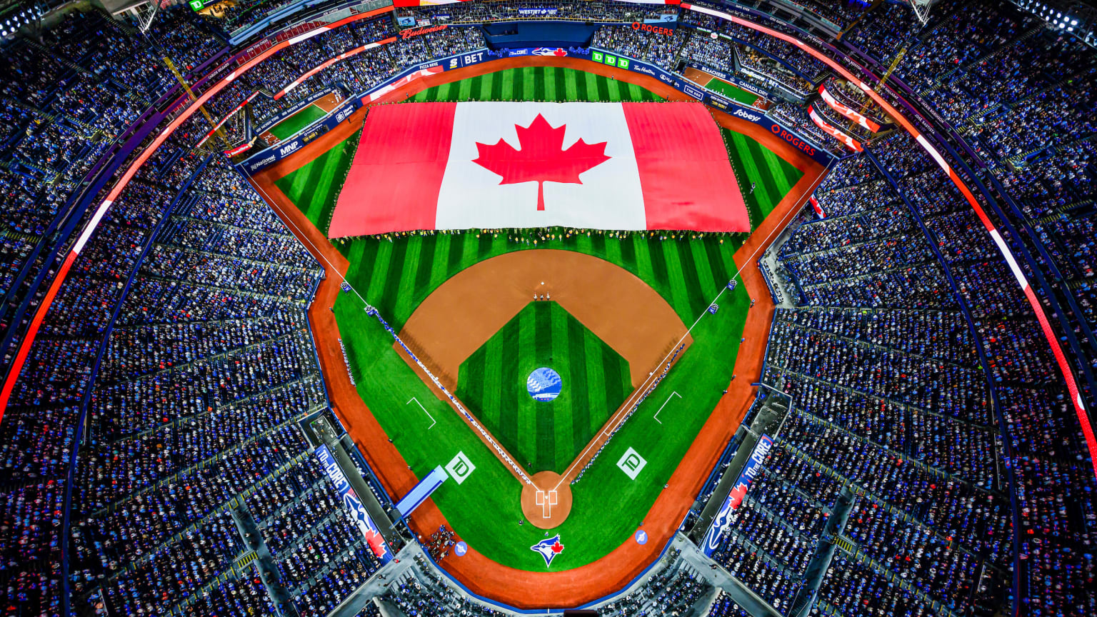 thumbnail image 2 of Toronto Blue Jays Light Up Sweater - Team Baseball Field Design (XX-Large) 2 of 10