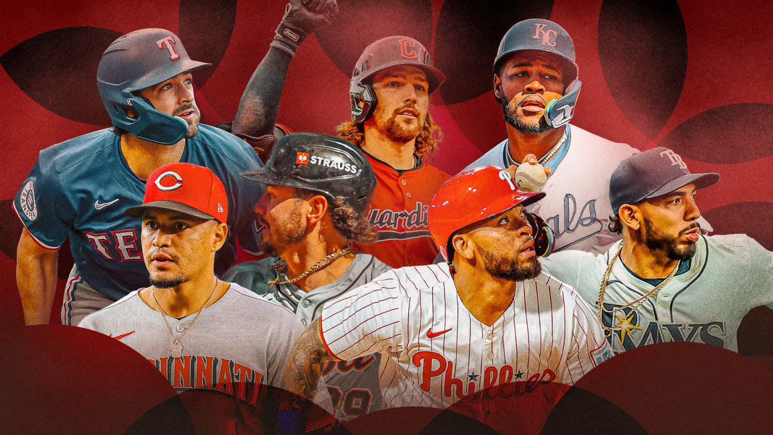 Josh Smith, Santiago Espinal, Zach McKinstry, Daniel Schneemann, Edmundo Sosa, Maikel Garcia and José Caballero