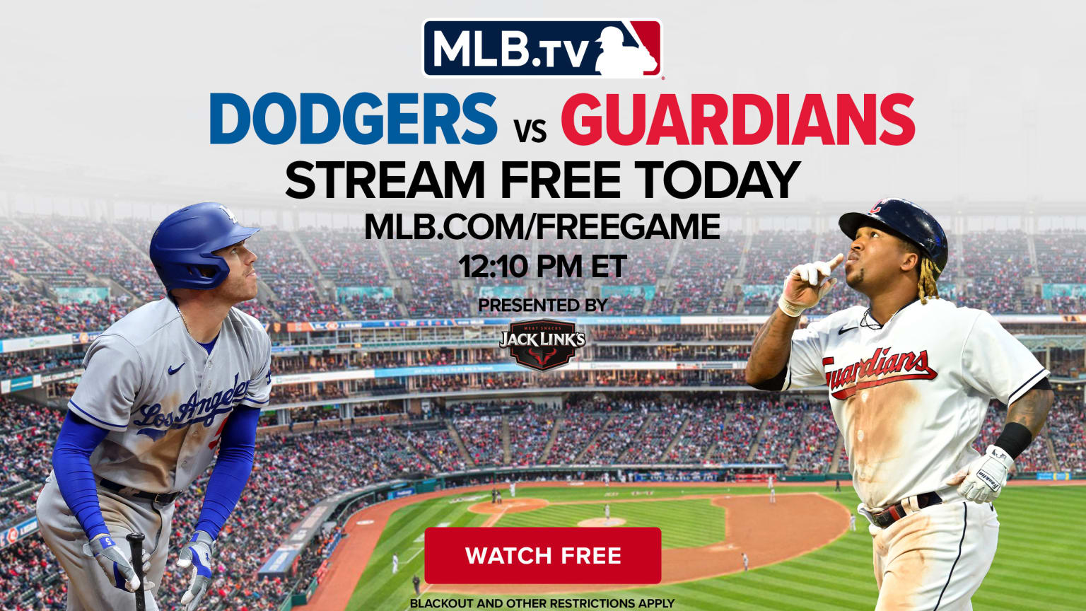 Watch Dodgers vs. Guardians on MLB.TV Free Game - Mlb Tv Free Game Of The Day 2021