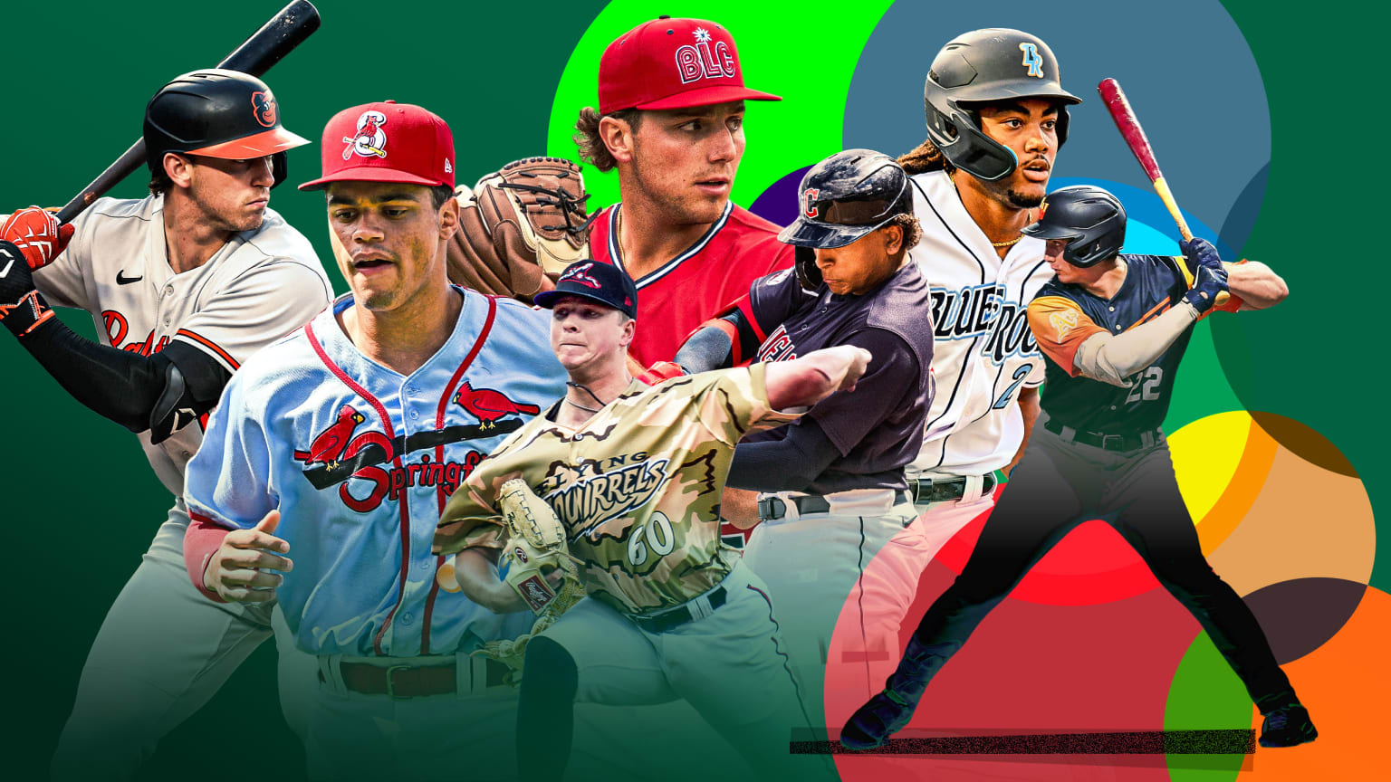 Designed image of 7 top MLB prospects