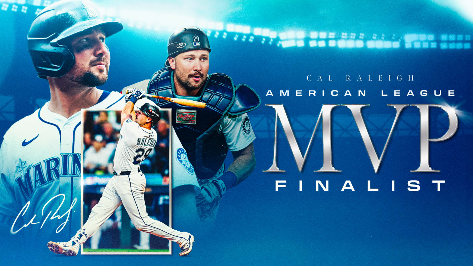 Cal Raleigh Named Finalist for BBWAA AL MVP Award