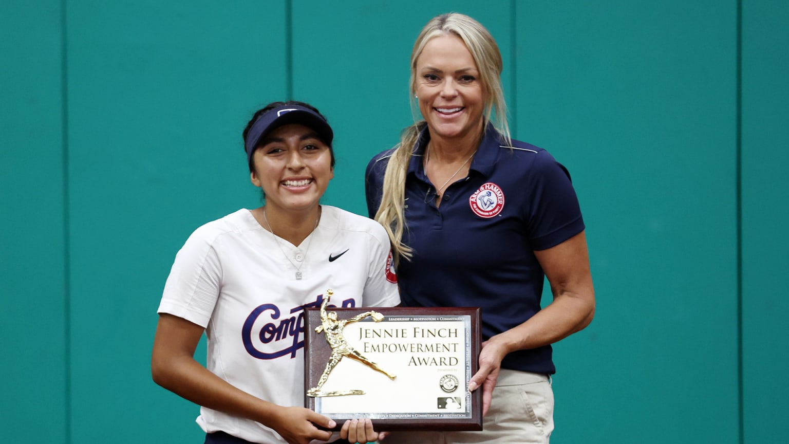 Katelen Pedroza and Jennie Finch