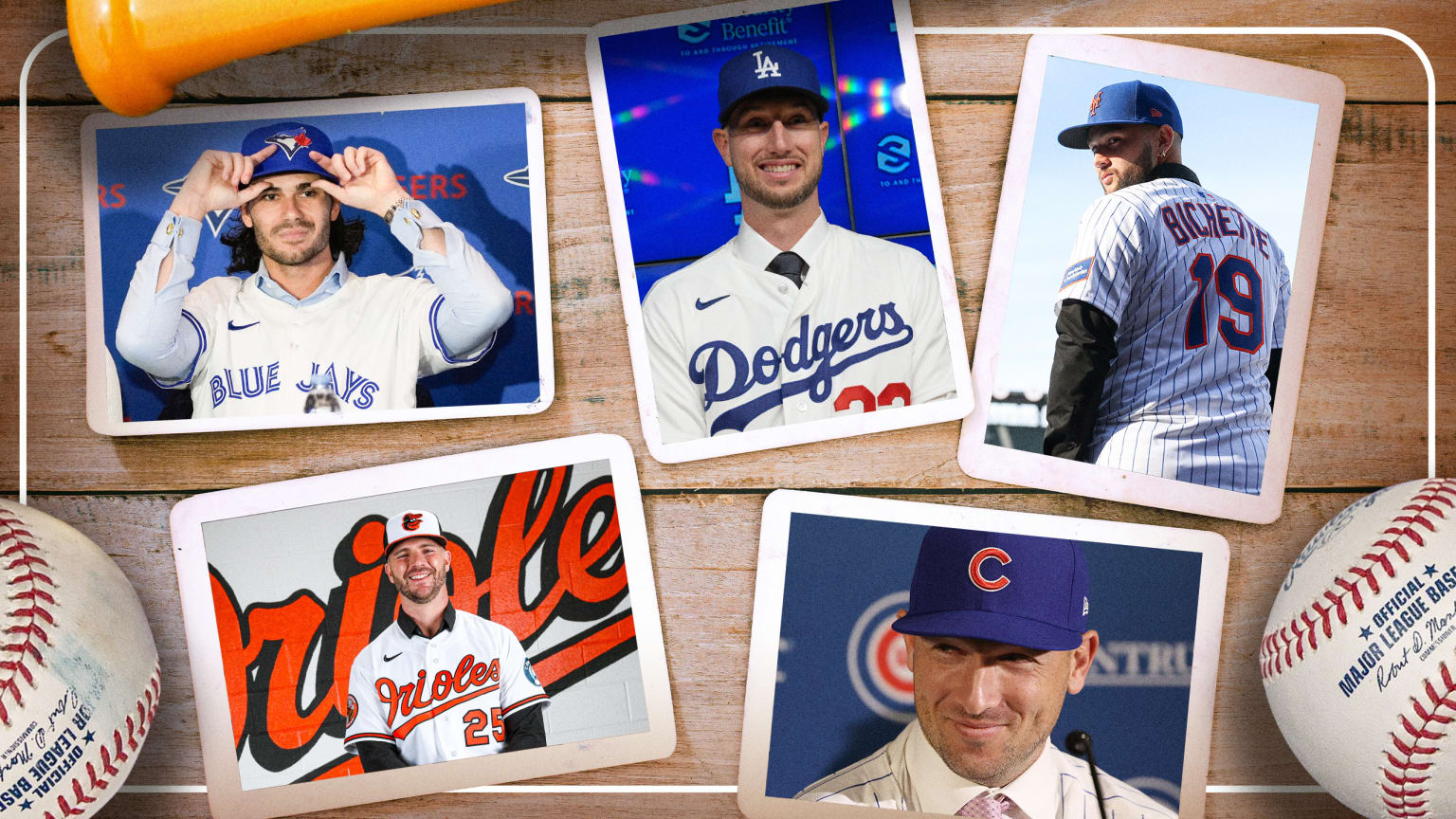 Dylan Cease, Kyle Tucker, Bo Bichette, Pete Alonso and Alex Bregman