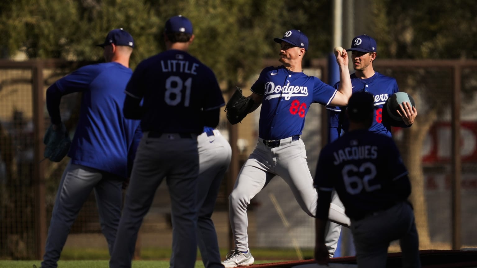 Left-hander Jack Dreyer in camp with the Dodgers