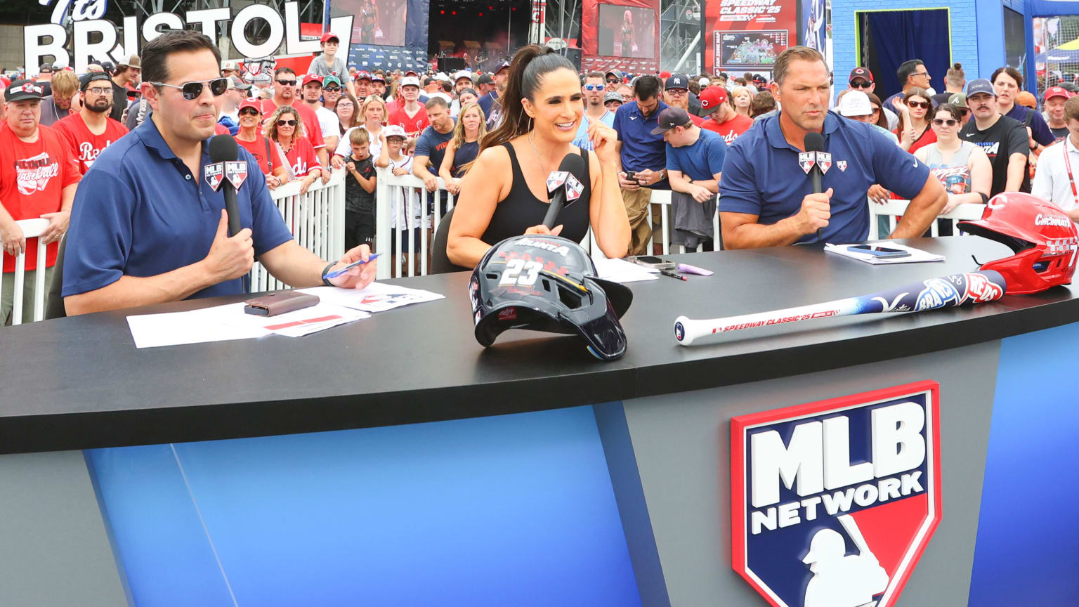 Robert Flores, Lauren Shehadi and Mark DeRosa