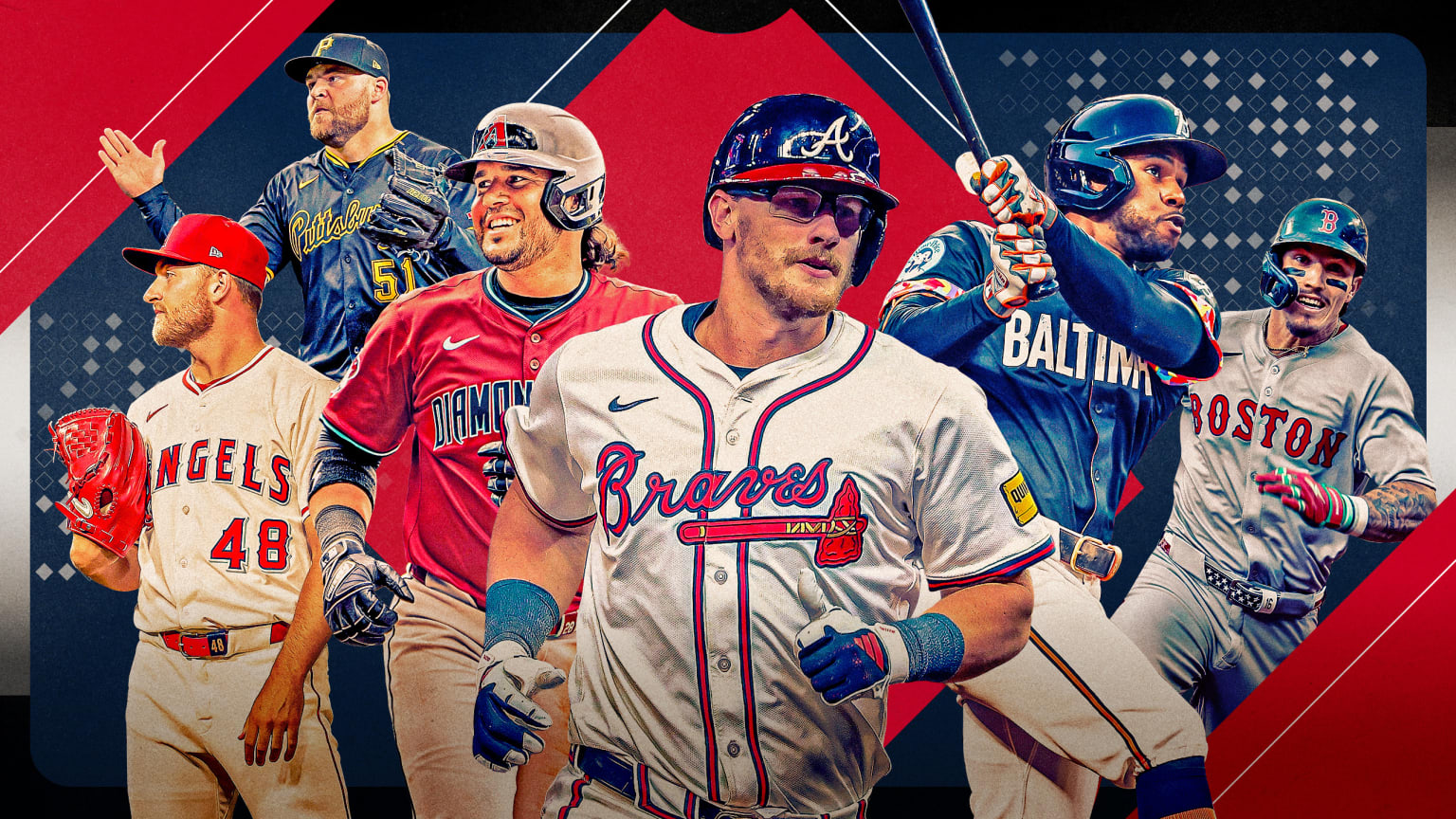 Potential trade candidates Reid Detmers, David Bednar, Eugenio Suárez, Sean Murphy, Cedric Mullins and Jarren Duran