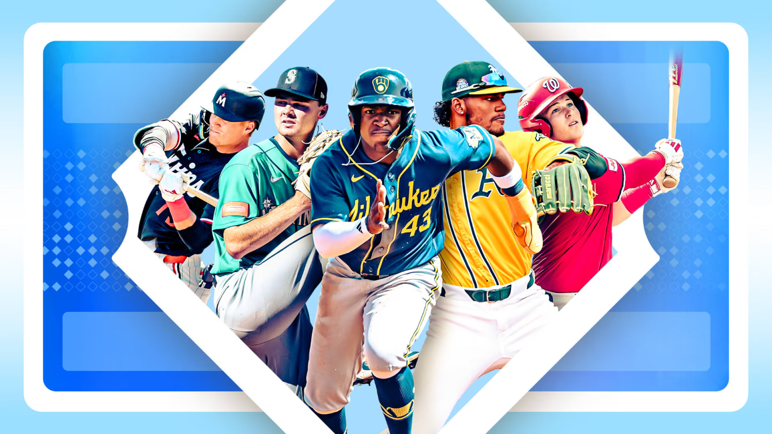 Walker Jenkins of the Twins, Kade Anderson of the Mariners, Luis Peña of the Brewers, Leo De Vries of the A's and Eli Willits of the Nationals