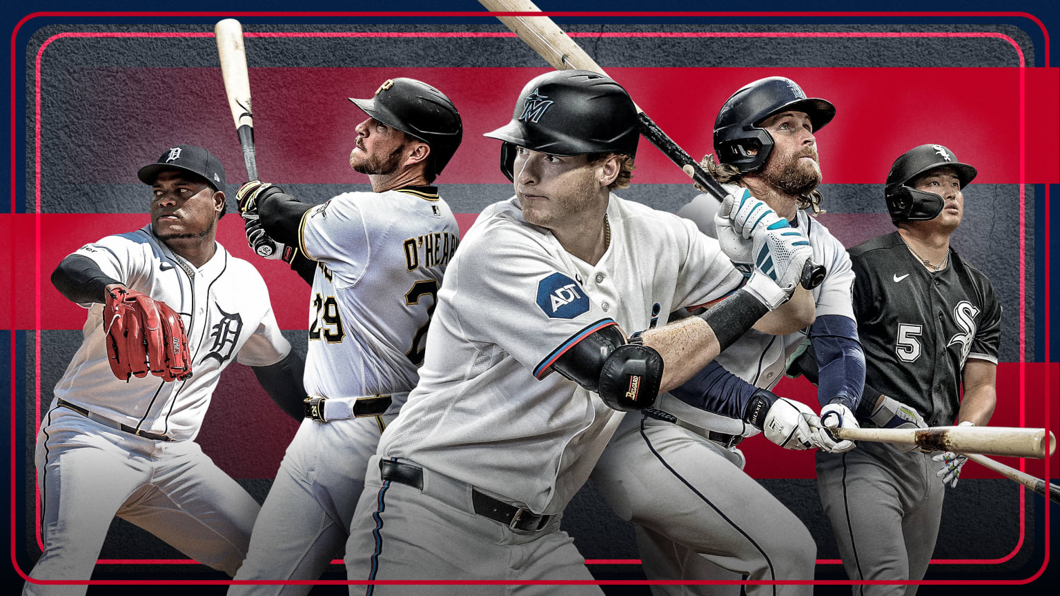 Framber Valdez, Ryan O'Hearn, Owen Caissie, Brendan Donovan and Munetaka Murakami