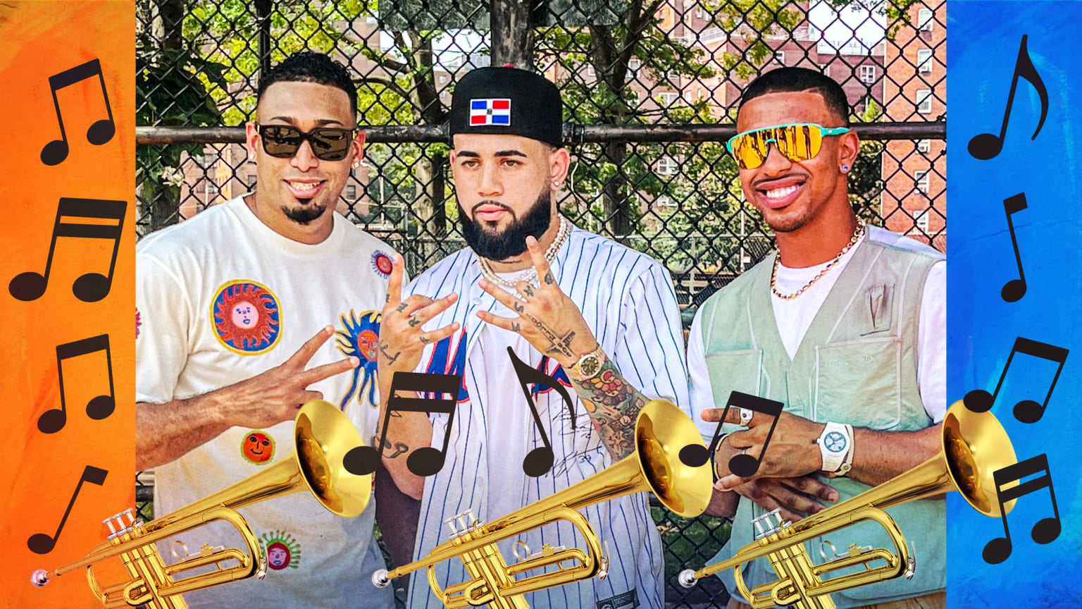 Edwin Díaz and Francisco Lindor appear with Foreign Teck in his new music video