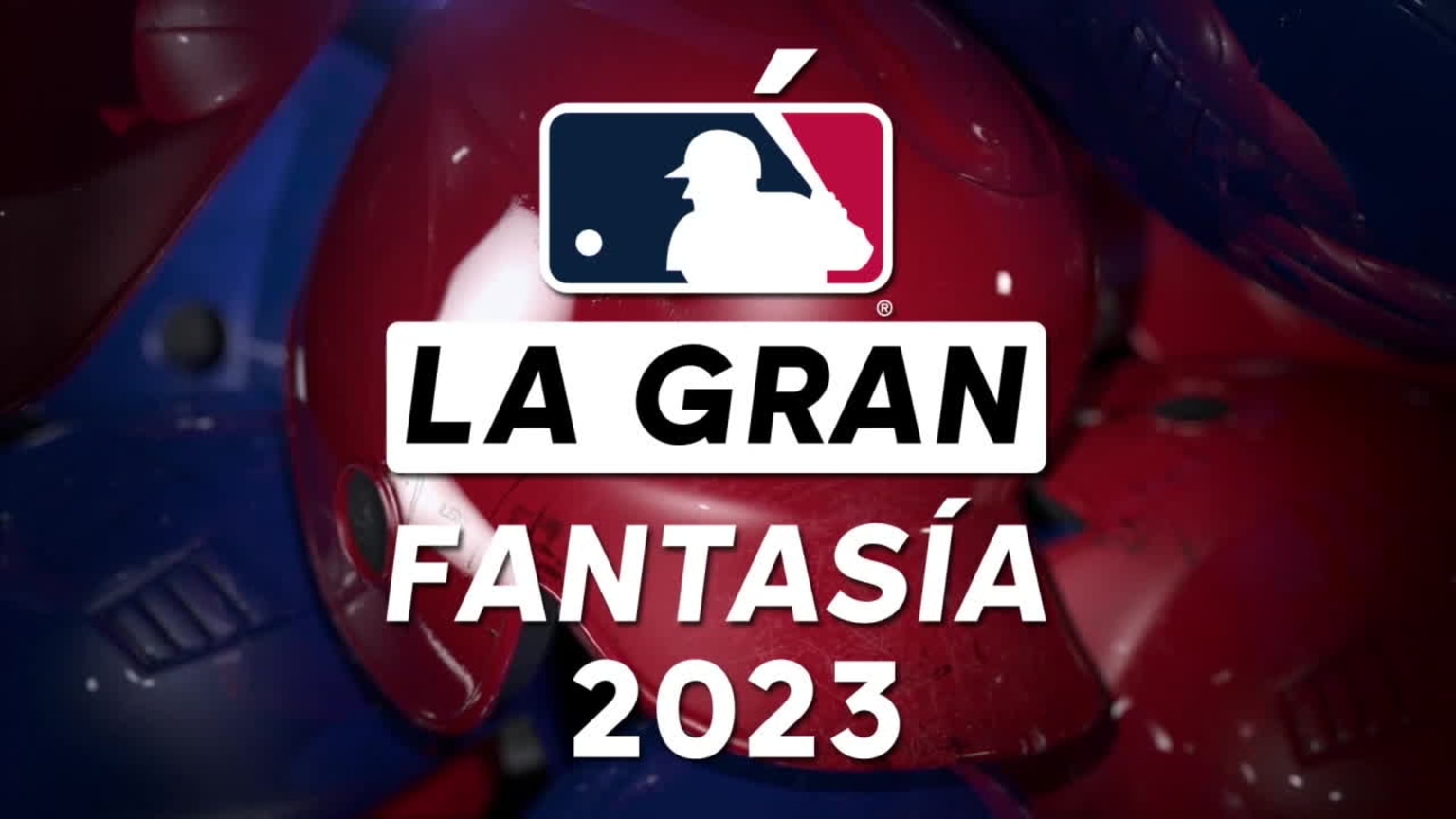 The words La Gran Fantasía 2023 over a photo of batting helmets