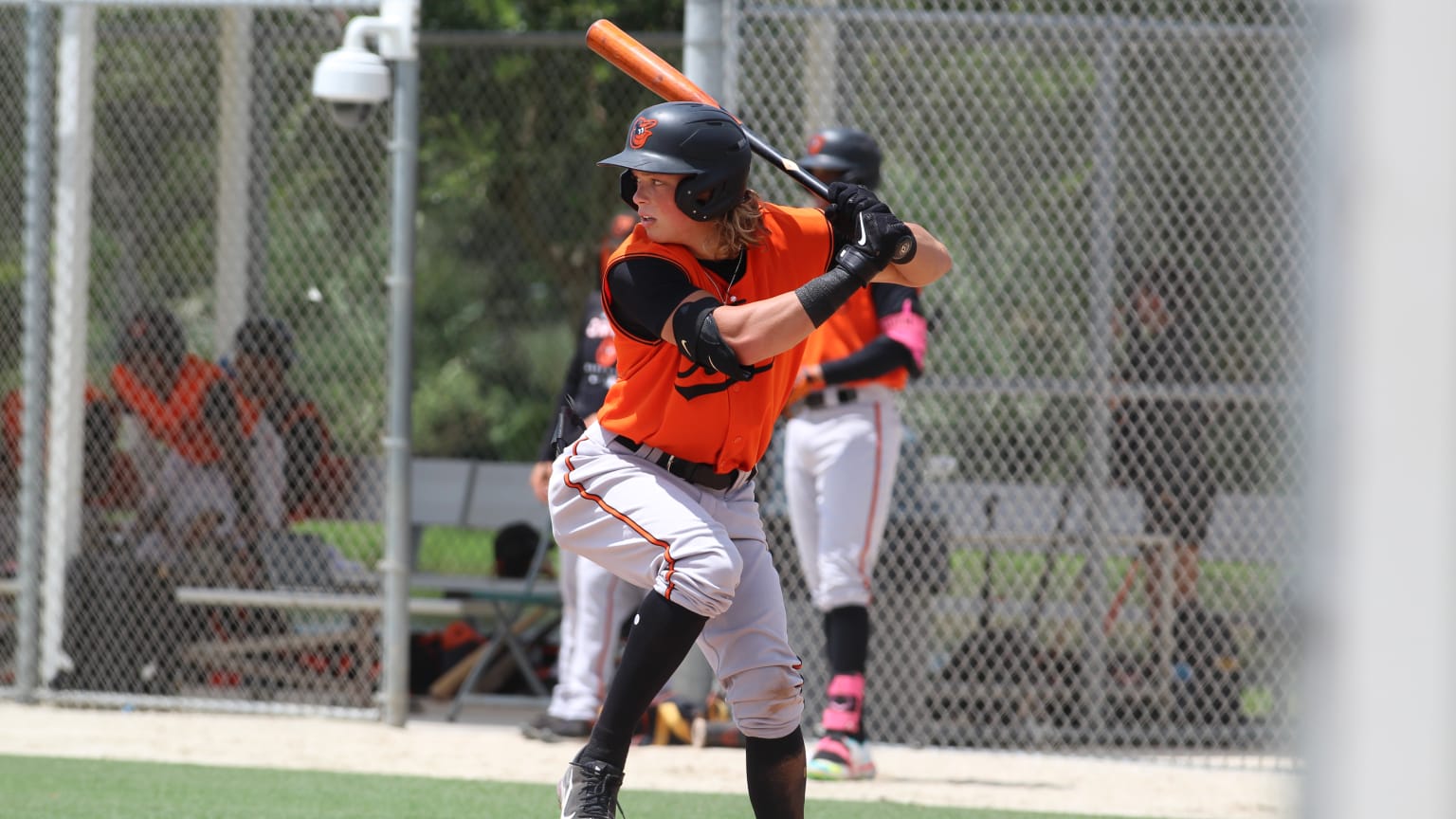 Jackson Holliday at bat