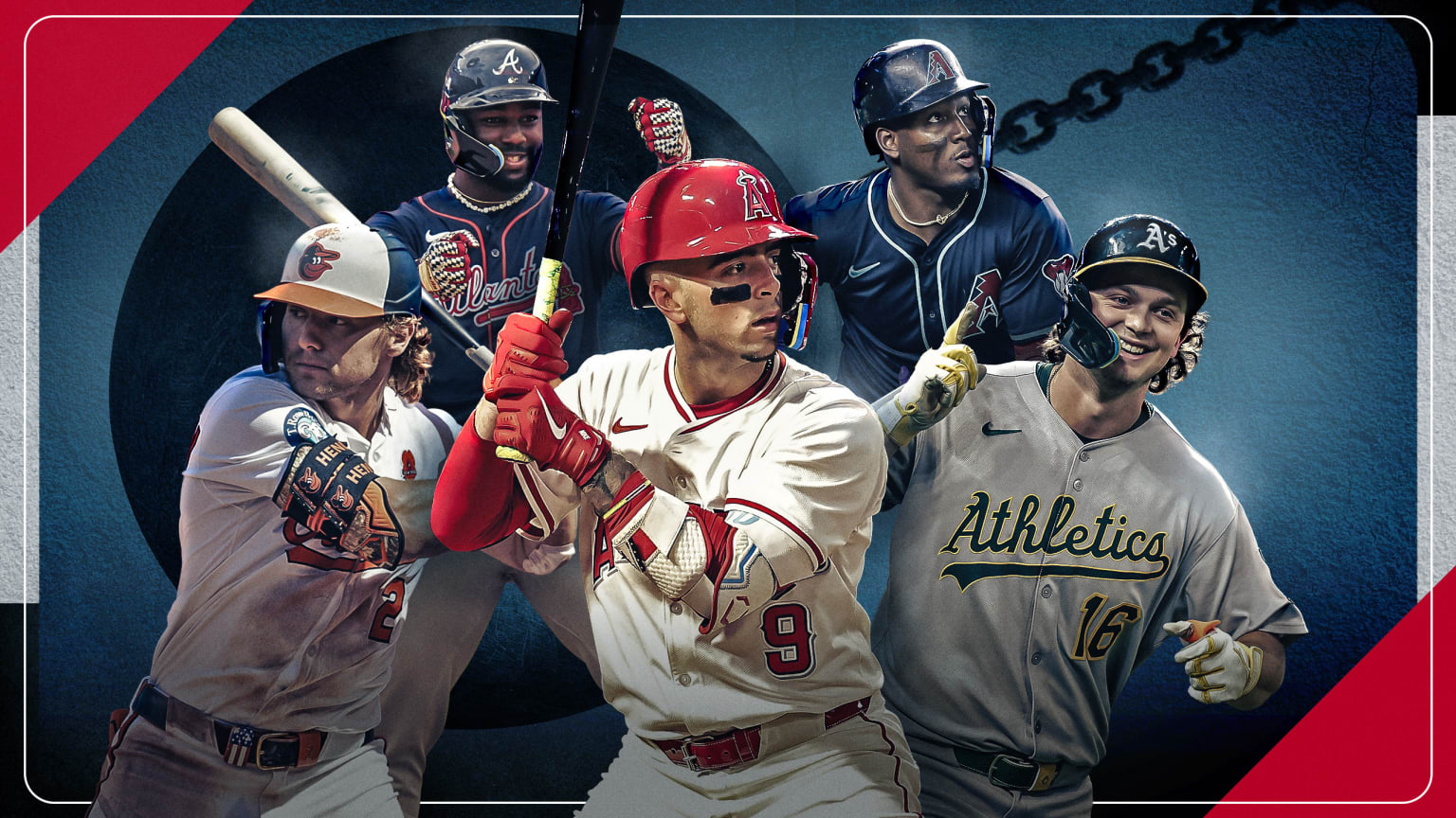 Gunnar Henderson, Michael Harris II, Zach Neto, Geraldo Perdomo and Nick Kurtz Gunnar Henderson, Michael Harris II, Zach Neto, Geraldo Perdomo and Nick Kurtz