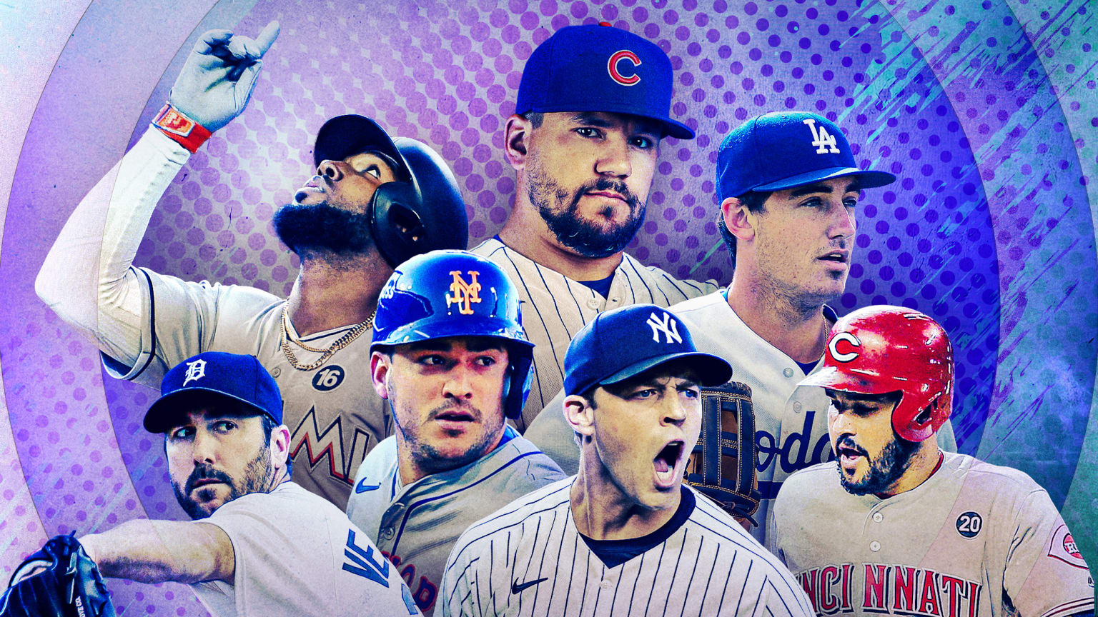 Marcell Ozuna, Kyle Schwarber, Cody Bellinger, Justin Verlander, Jose Iglesias, Michael King and Eugenio Suárez