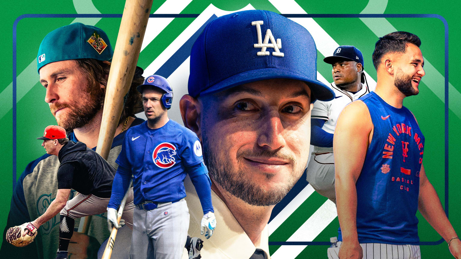 Pete Alonso, Brendan Donovan, Alex Bregman, Kyle Tucker, Framber Valdez and Bo Bichette