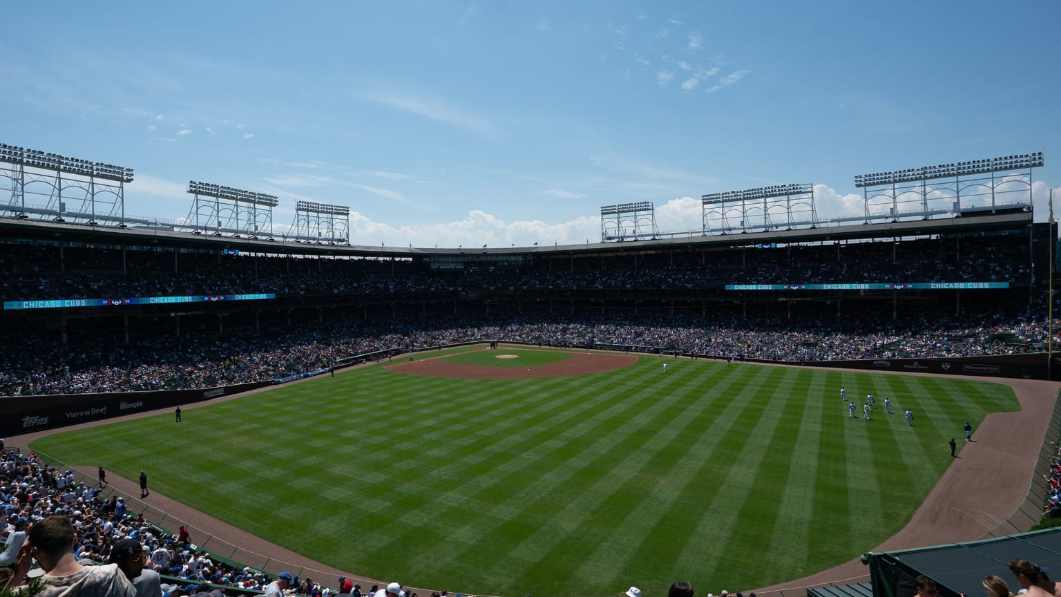 First game at Wrigley Field (seat view) : r/CHICubs