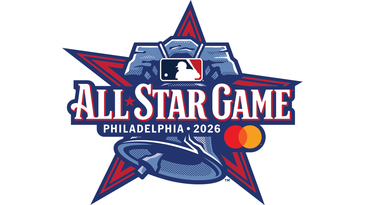 The logo for the 2026 MLB All-Star Game in Philadelphia