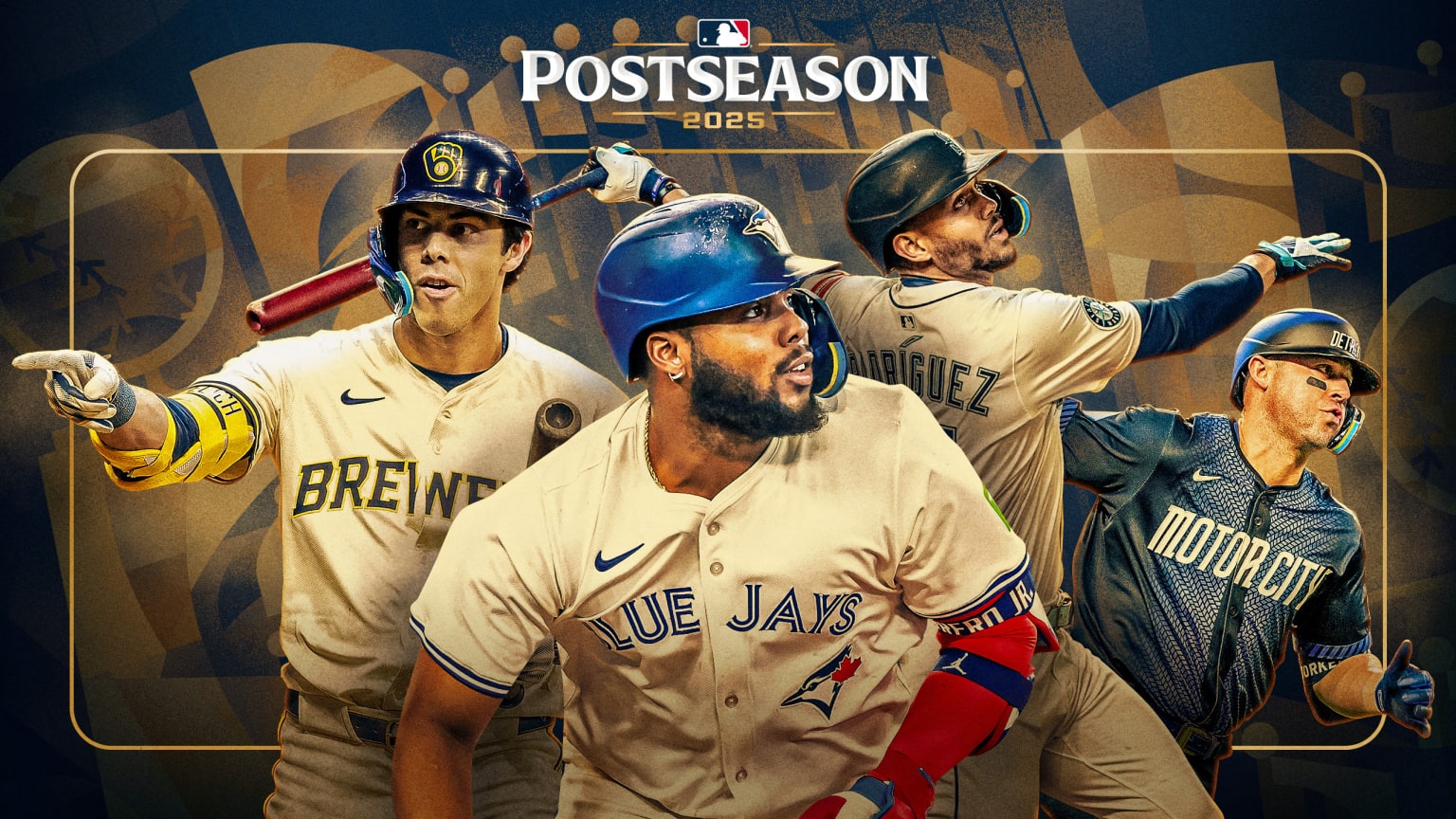 Christian Yelich, Vladimir Guerrero Jr., Julio Rodríguez and Spencer Torkelson