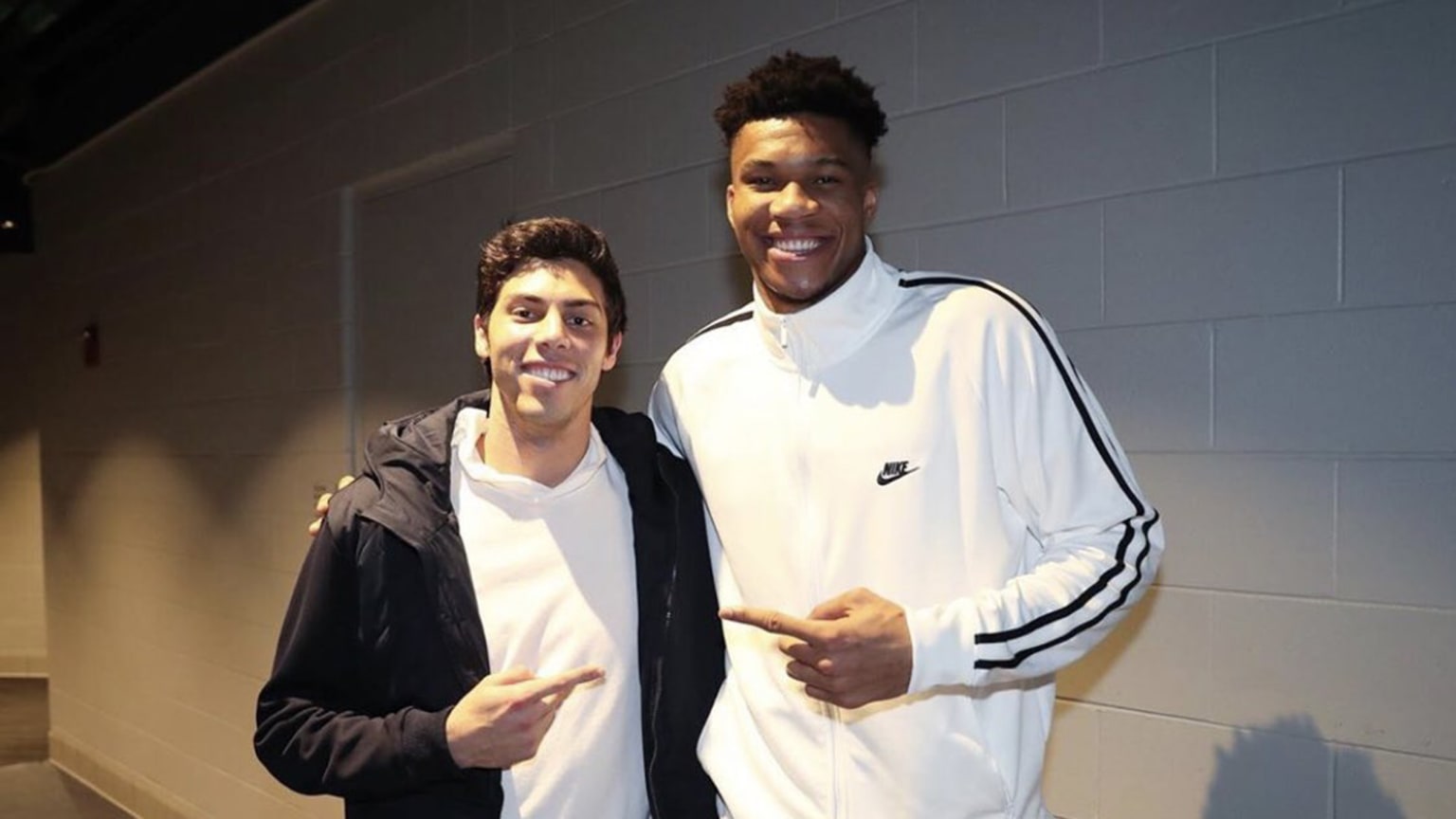 Christian Yelich and Giannis Antetokounmpo