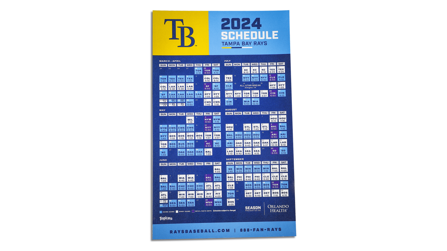 Rays Promotions Schedule 2024