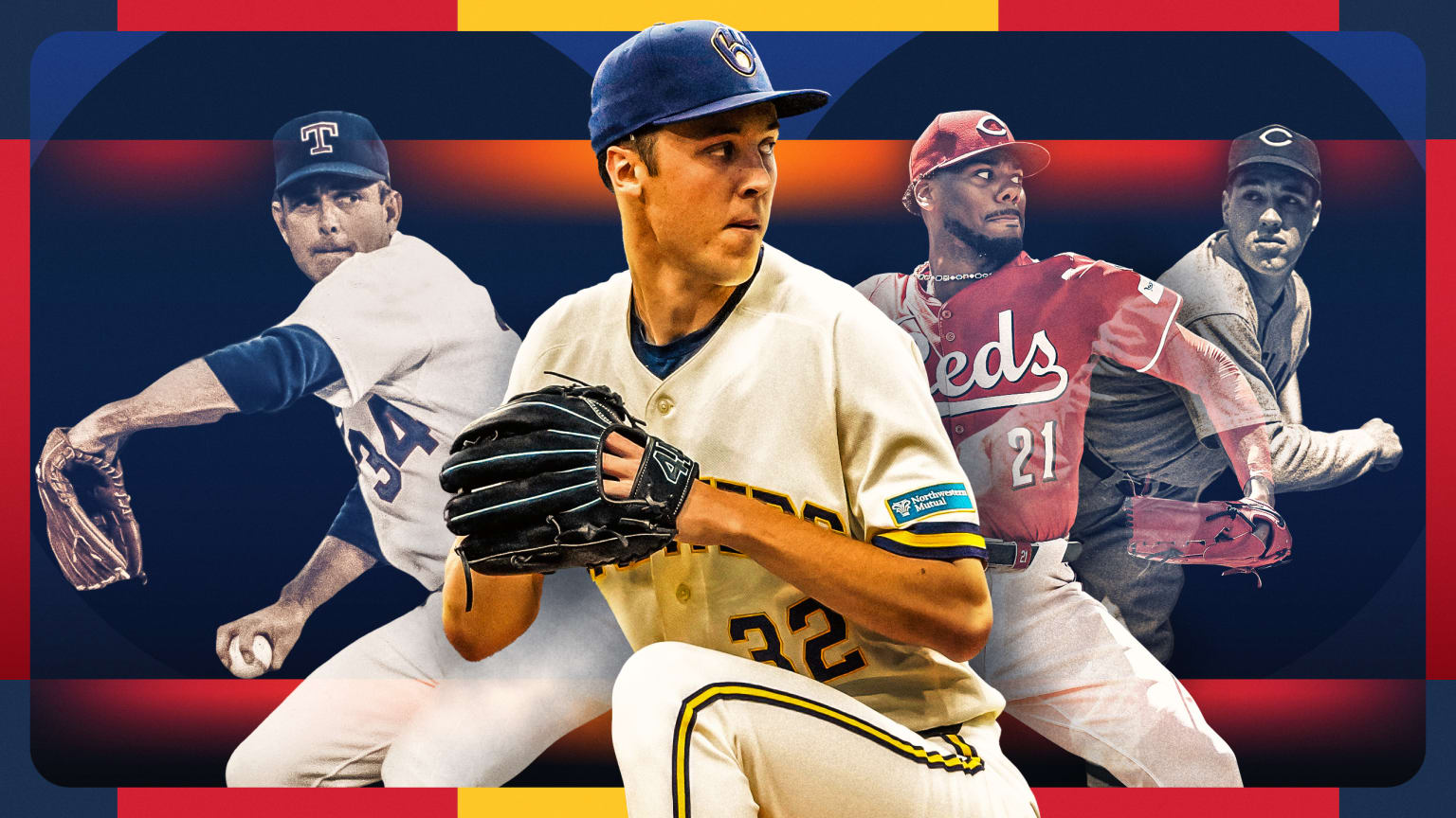 Nolan Ryan, Jacob Misiorowski, Hunter Greene and Bob Feller