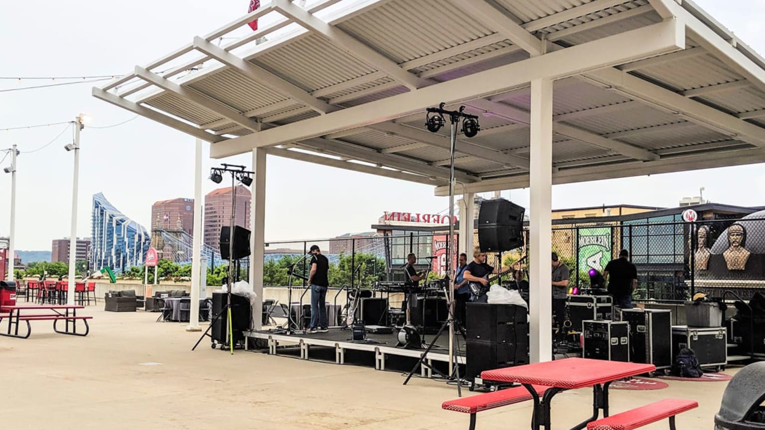 Fan Zone Bands Cincinnati Reds