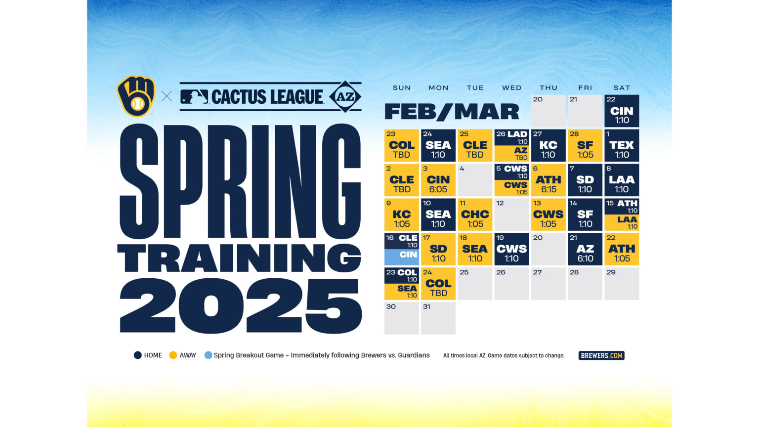 Printable Schedule Milwaukee Brewers