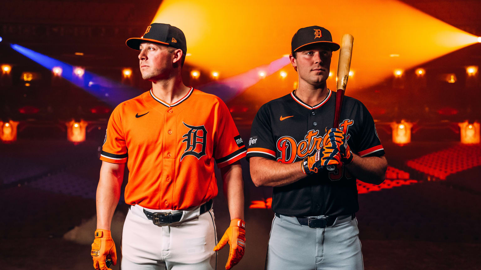 Spencer Torkelson and Kerry Carpenter in the Tigers' new alternate uniforms