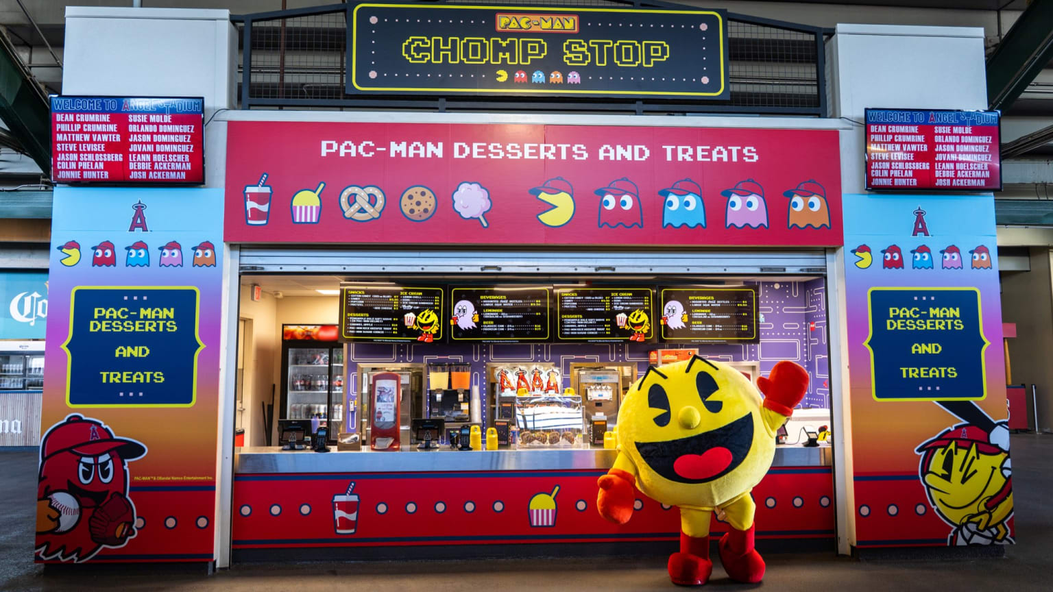 PAC-MAN Chomp Stop at Angel Stadium