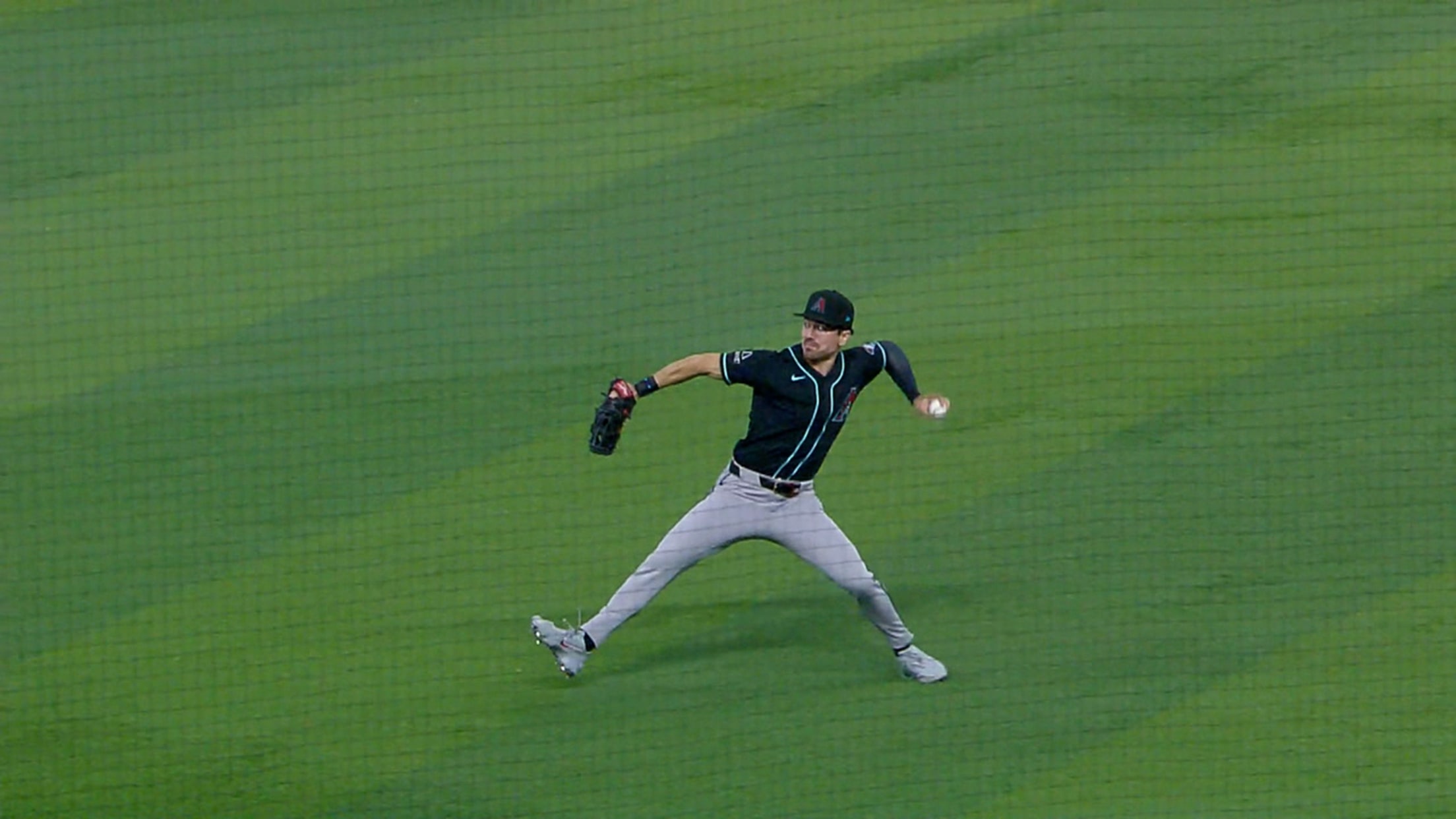Corbin Carroll throws out Liam Hicks at third