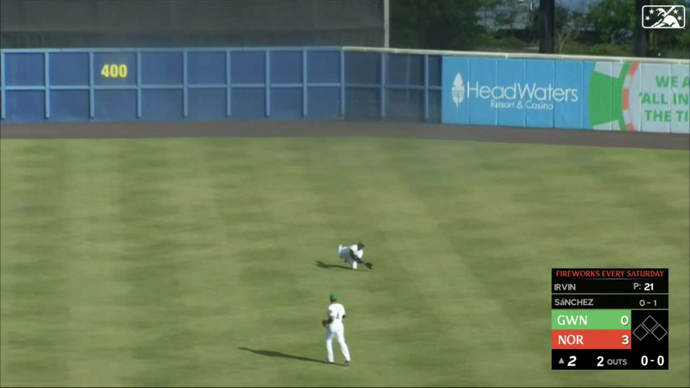 Daz Cameron's nice catch