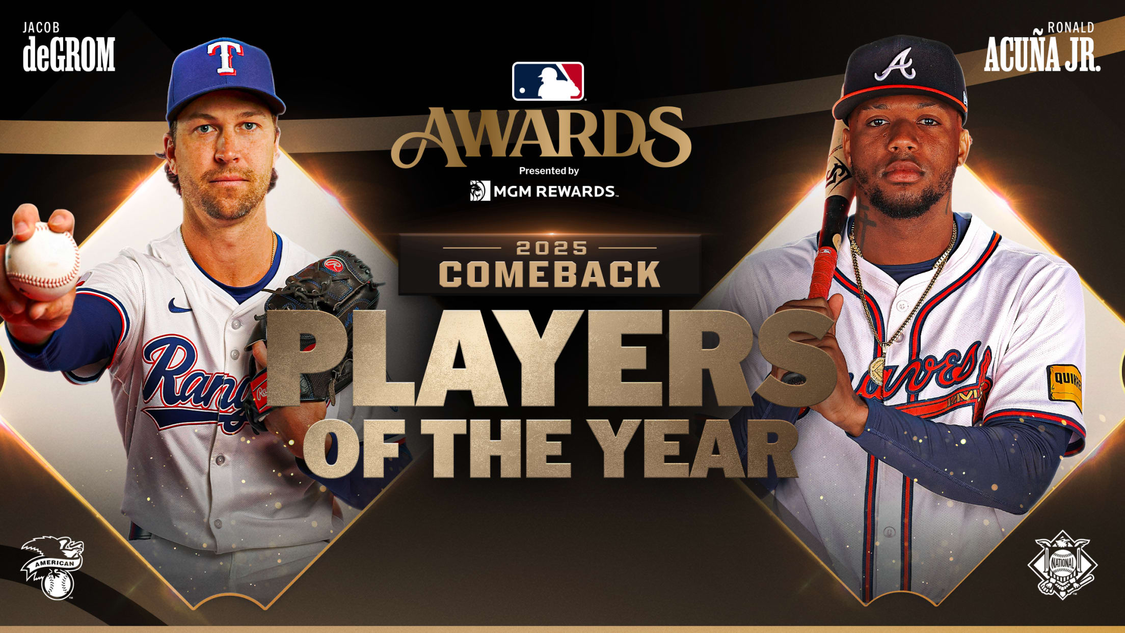 Comeback Players of the Year Jacob deGrom and Ronald Acuña Jr.