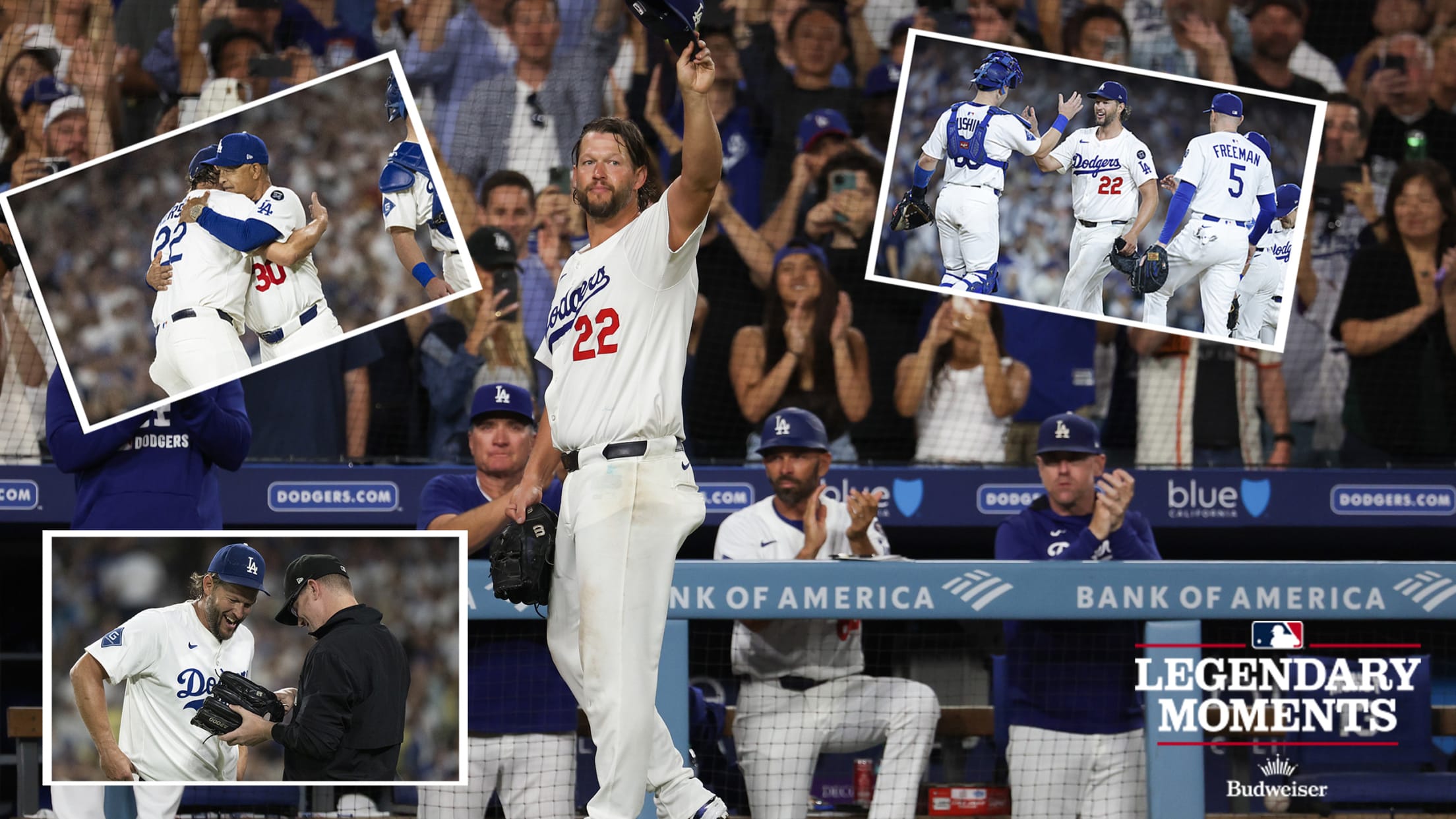 Images from Clayton Kershaw's final home start as a Dodger