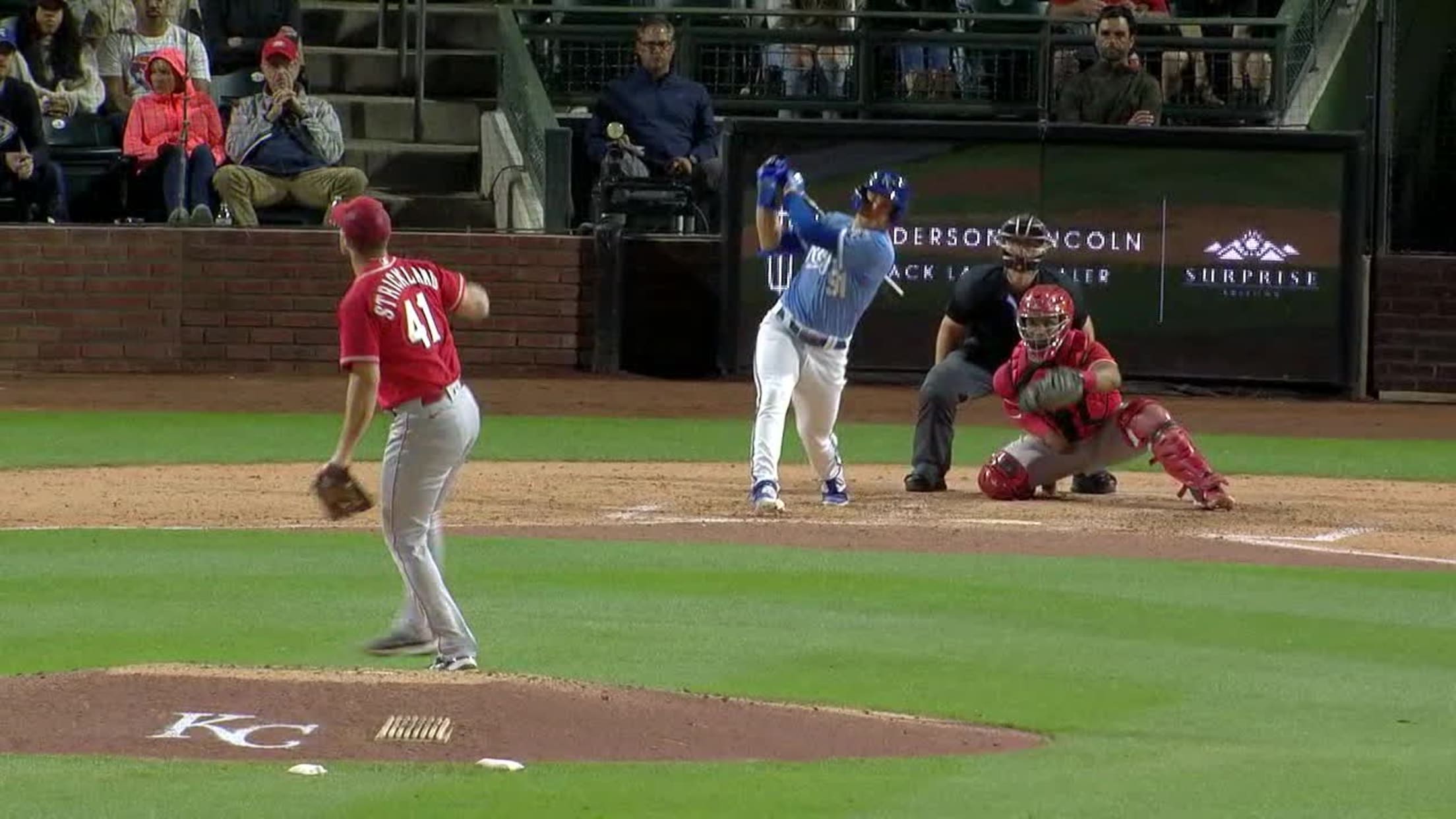 Gavin Cross' solo home run