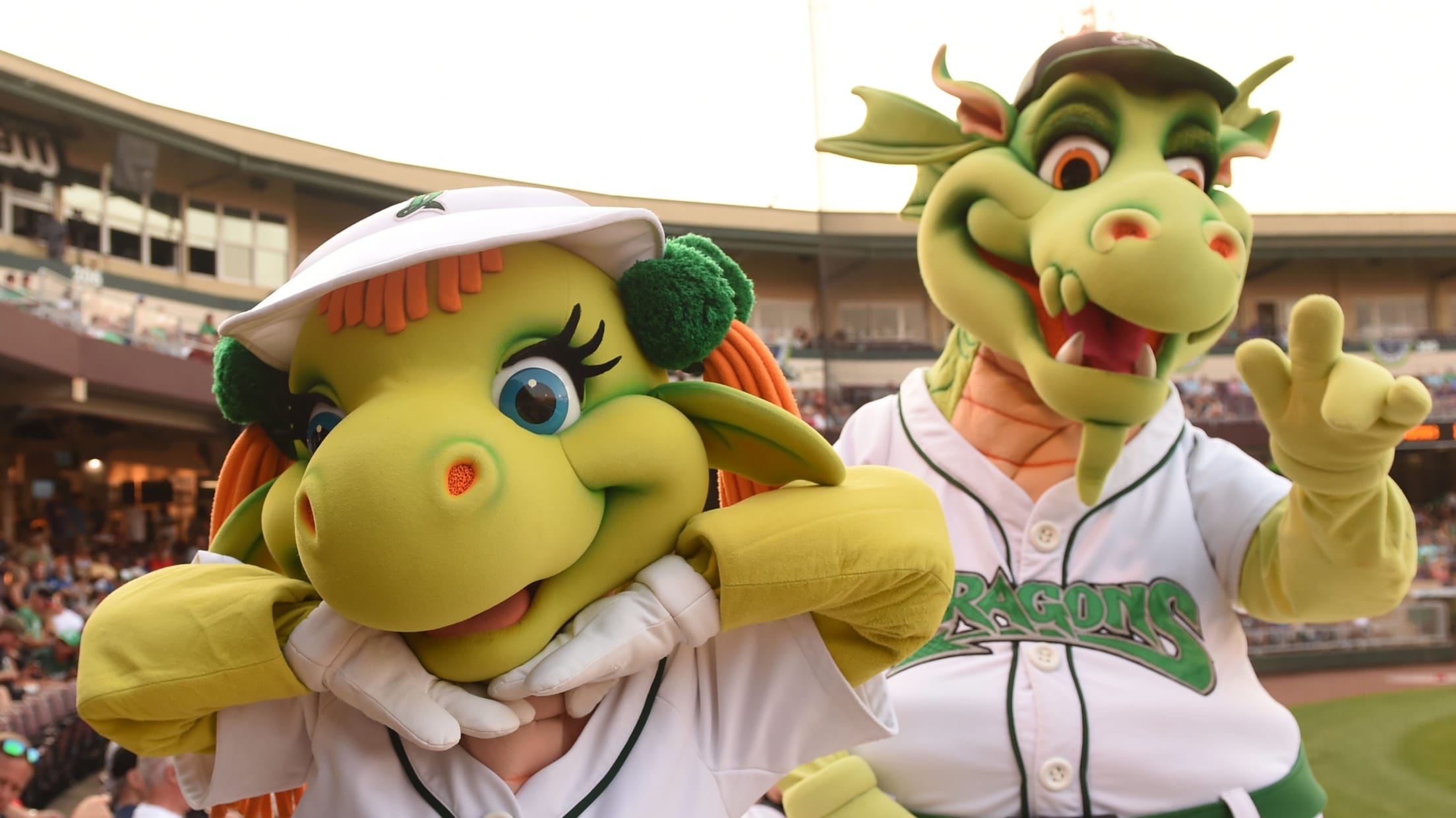 Gem and Heater Dayton mascots
