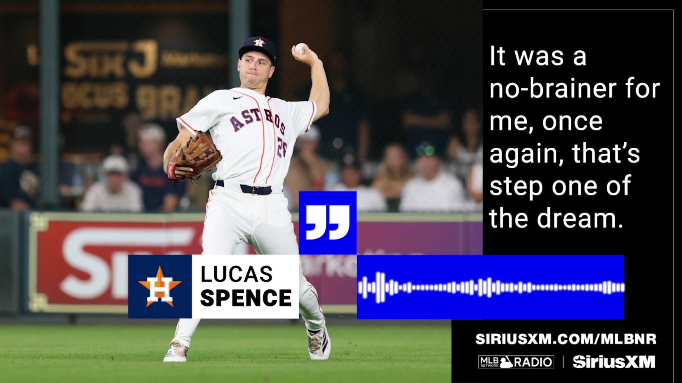 Lucas Spence on his MLB debut, being an Astro