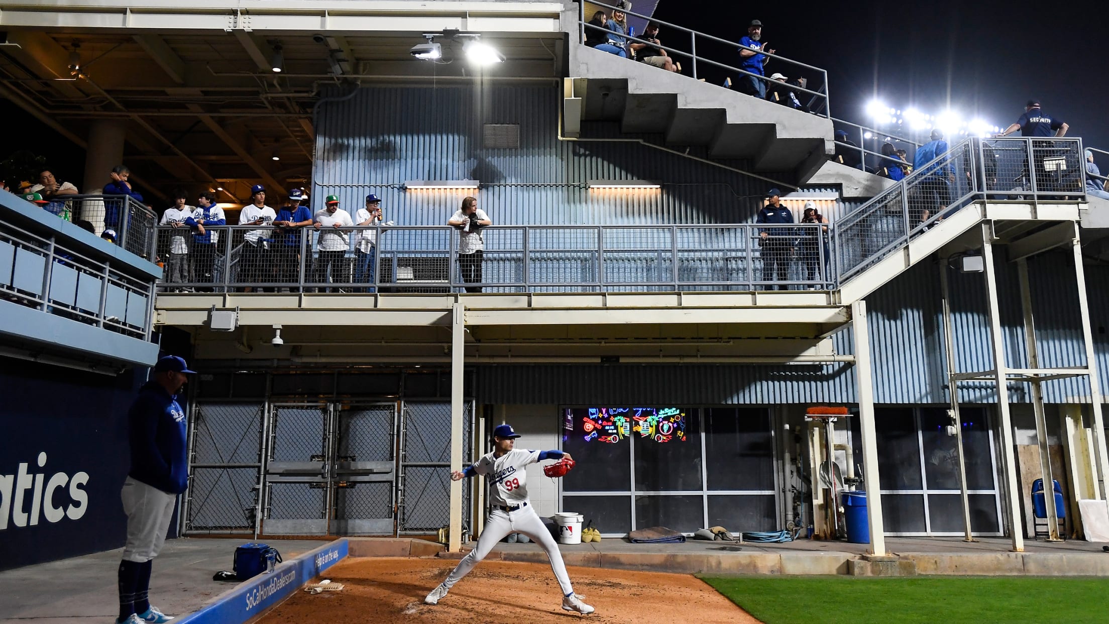 Dodgers Bullpen at Dodger Stadium Los Angeles Dodgers