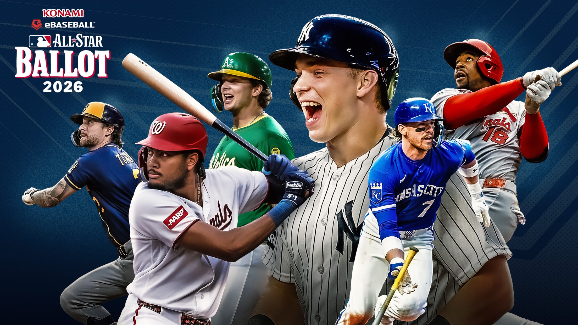 Brice Turang, James Wood, Nick Kurtz, Ben Rice, Bobby Witt Jr. and Jordan Walker