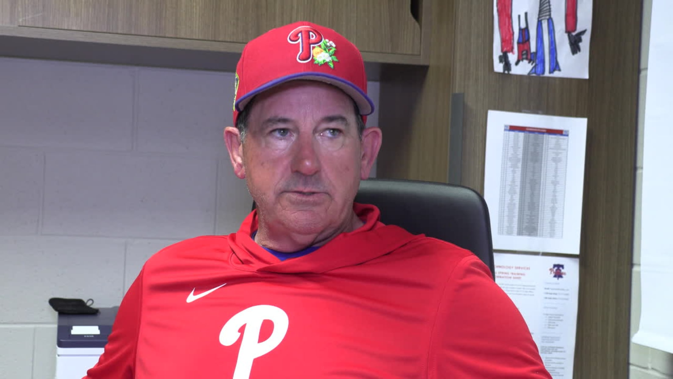 Rob Thomson on the latest for Kyle Backhus