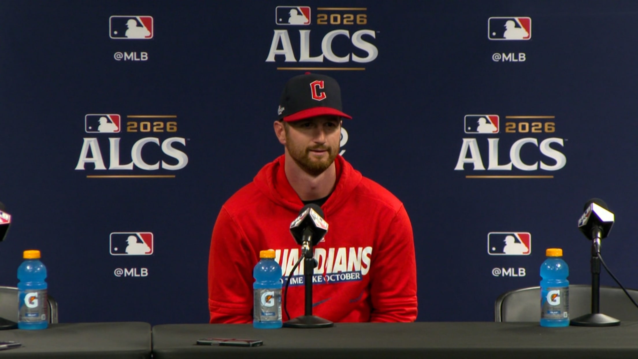 Foster Griffin discusses starting ALCS Game 1