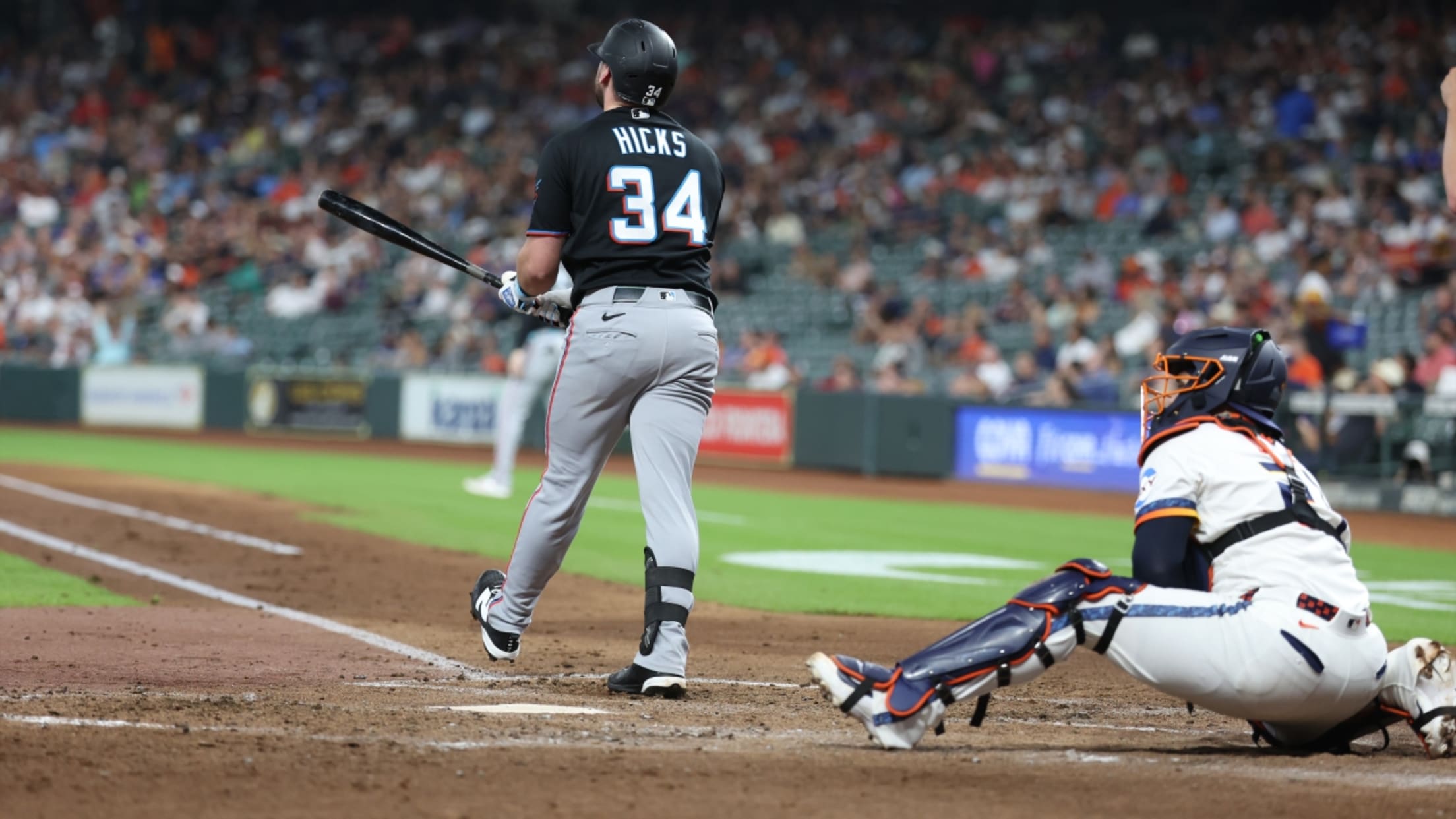 Liam Hicks' two-run homer (14)