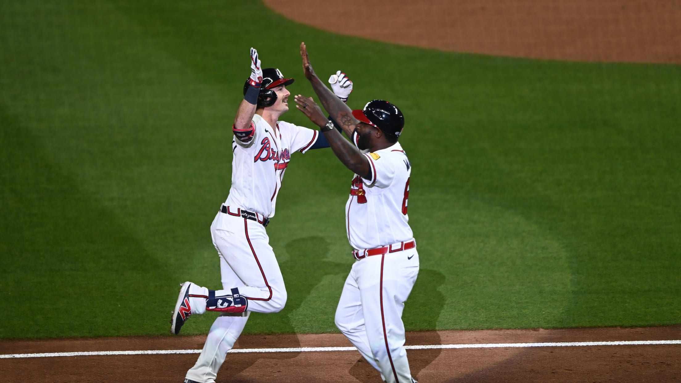 Atlanta Braves game night live action Truist Park crowd 2026 baseball