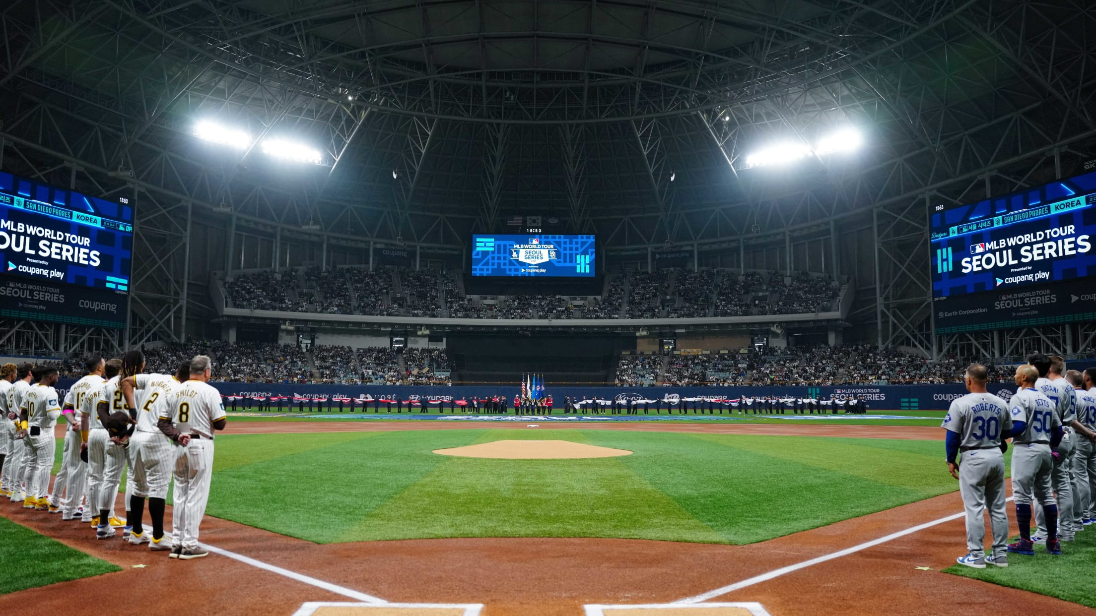 MLB Seoul Series 2024 メジャーリーグ　staff Dodgers announce Seoul Series roster