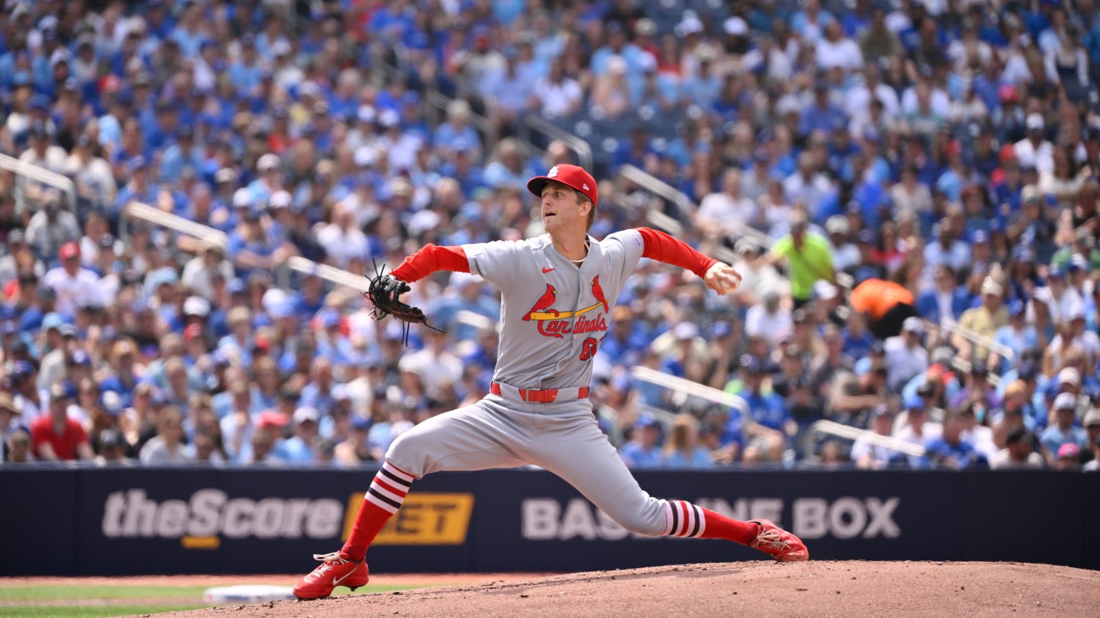 Quinn Mathews notches first Major League K