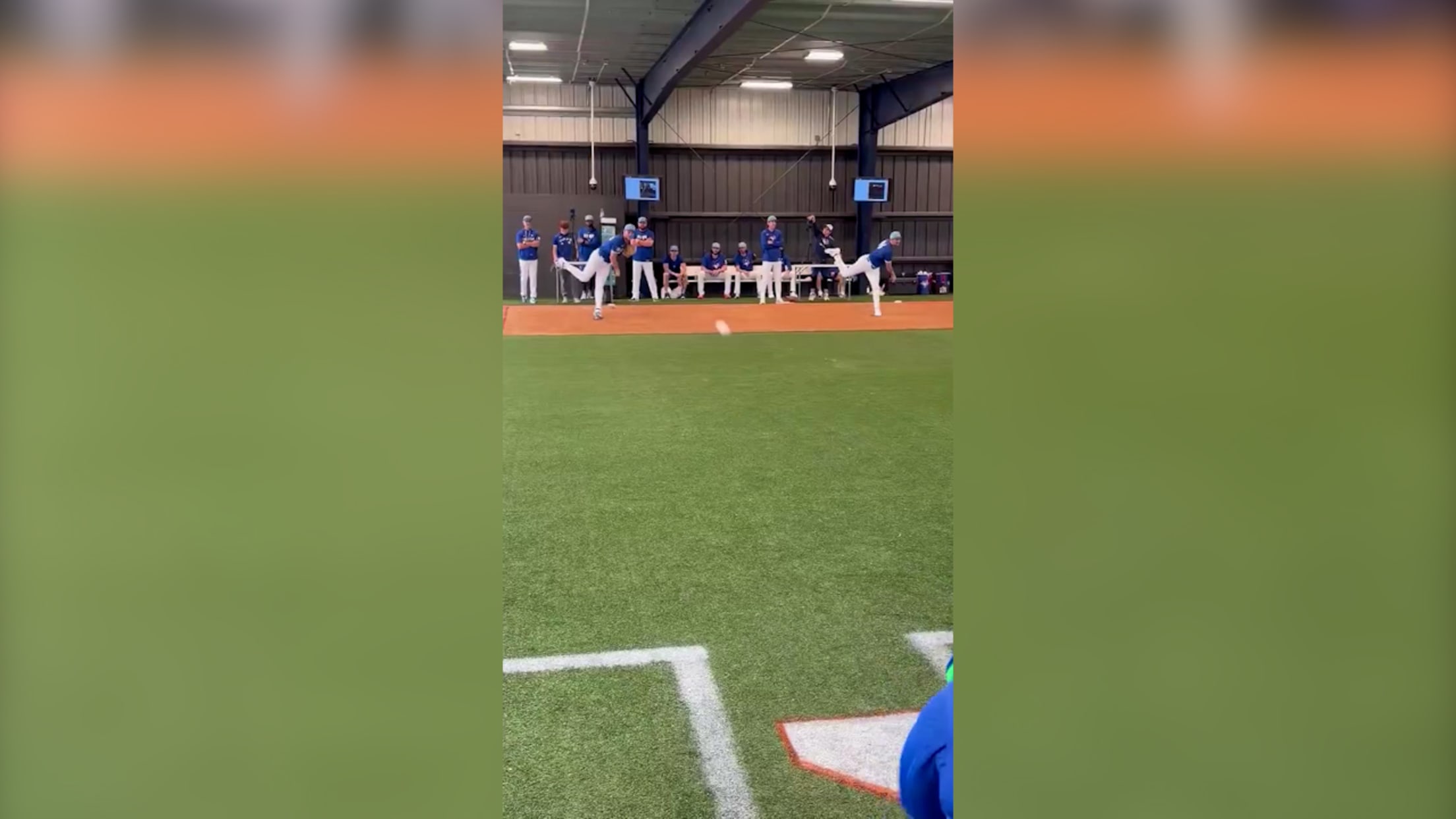 Trey Yesavage tosses first bullpen session of spring