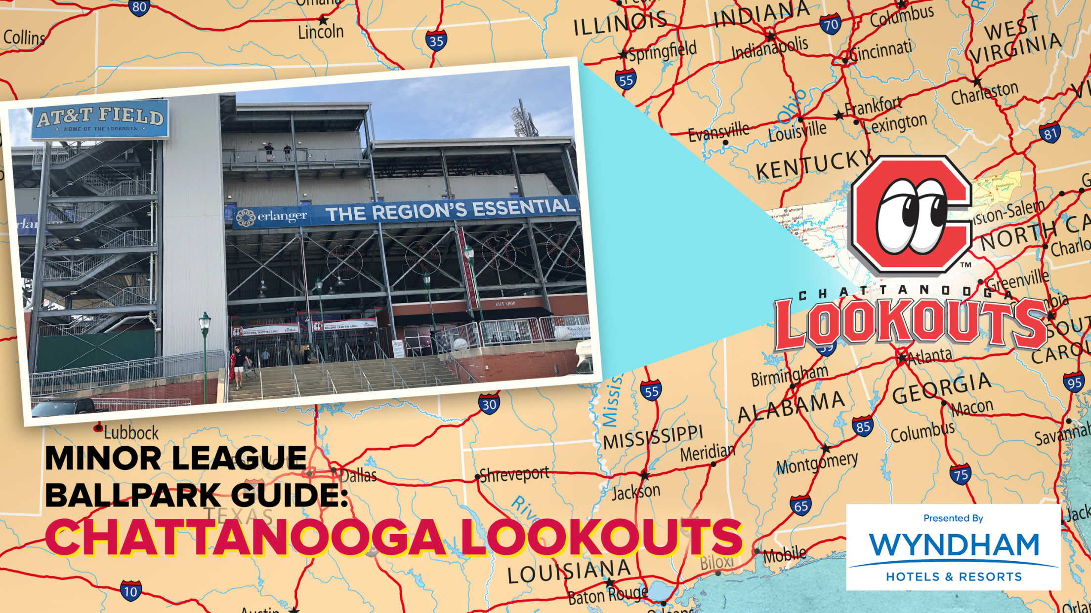 Chattanooga Lookouts Milb Class AA Southern League Rawlings 