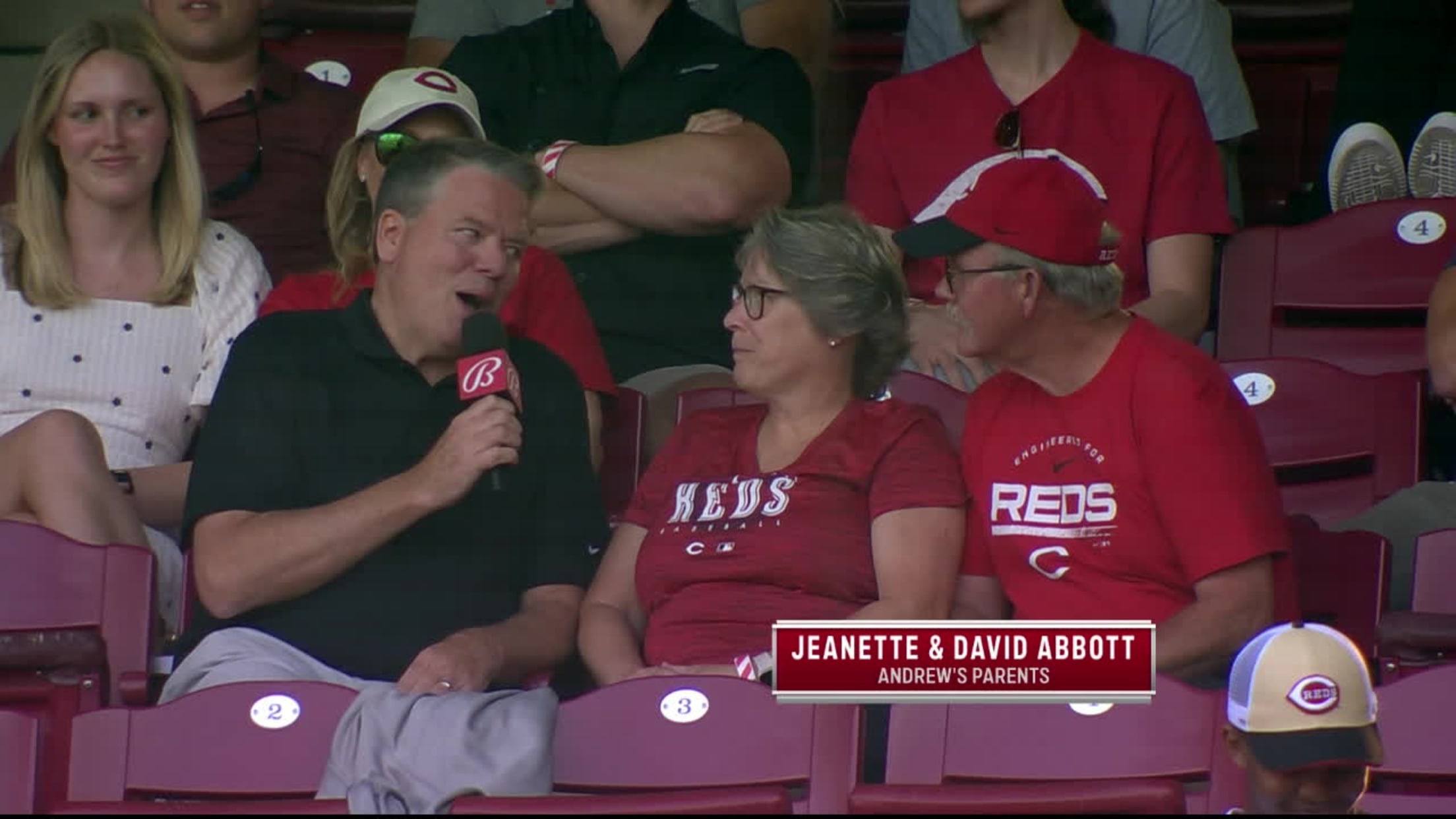 Abbott's parents on his MLB debut